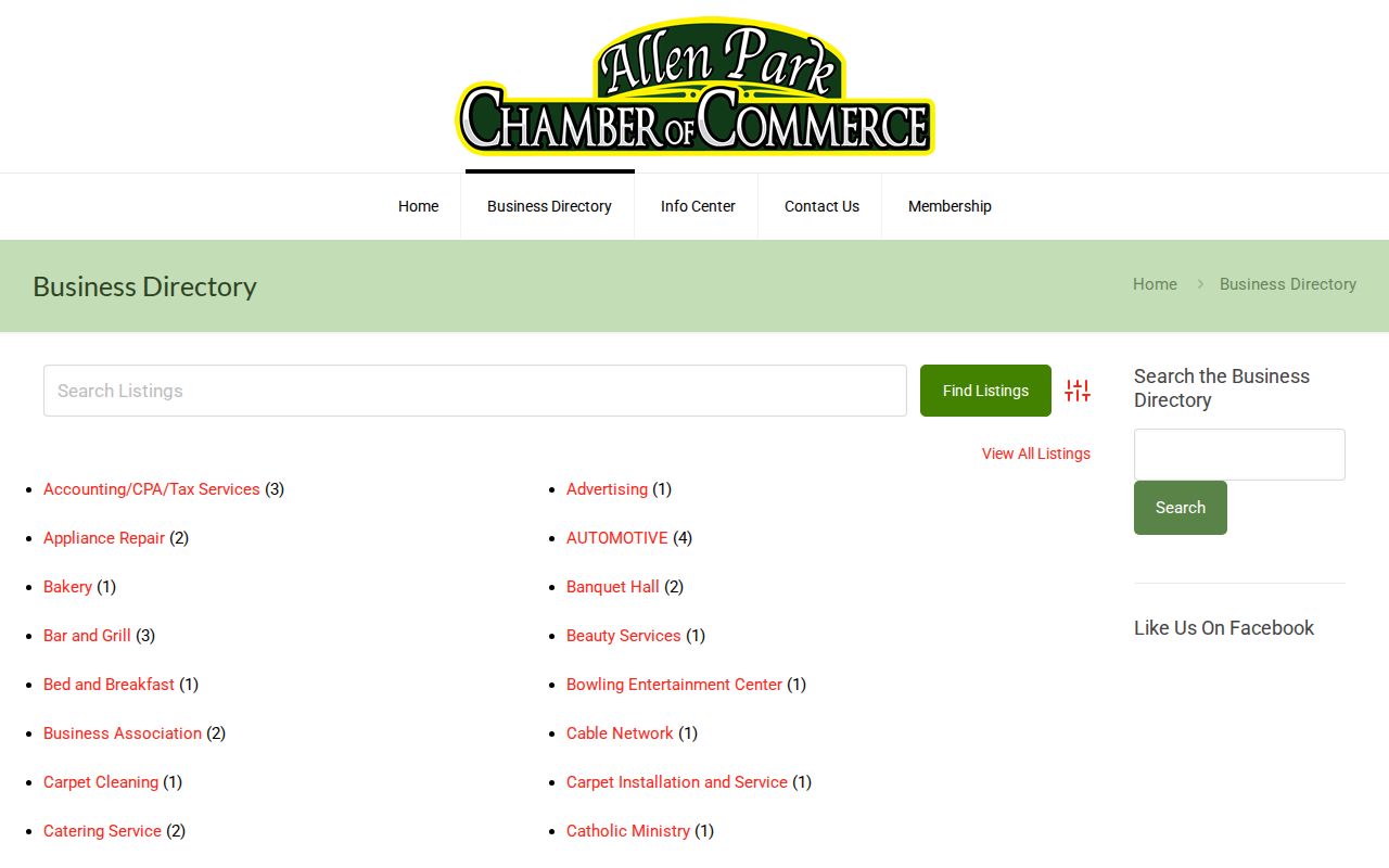 Allen Park neighbors community lead in the Allen Park Chamber directory