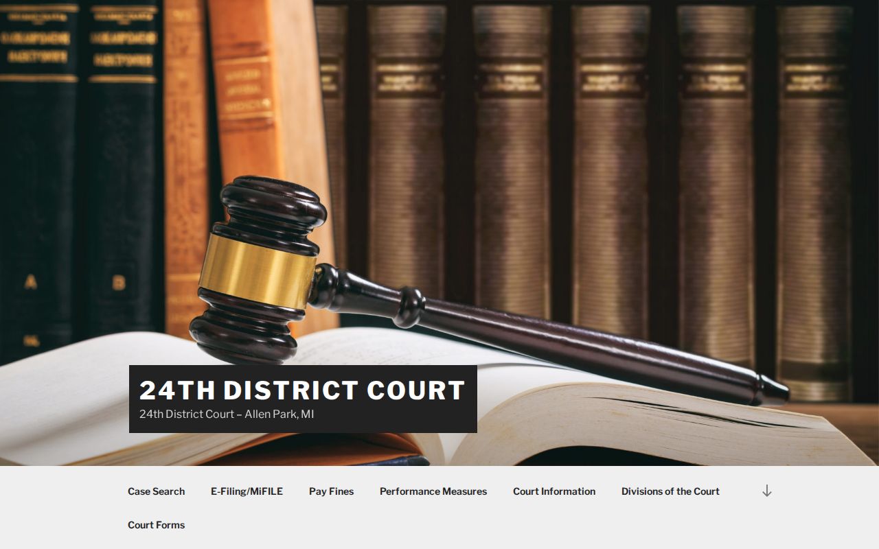 Allen Park resident lookup source at the 24th District Court