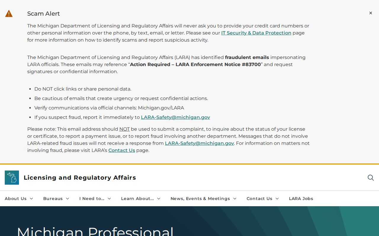 Allen Park resident lookup professional-license source at Michigan MiPLUS